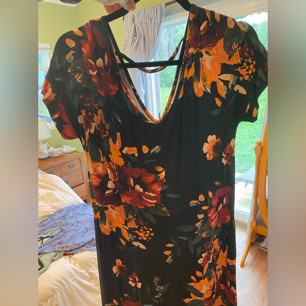 Black floral boho maxi Medium - Picture 2 of 6